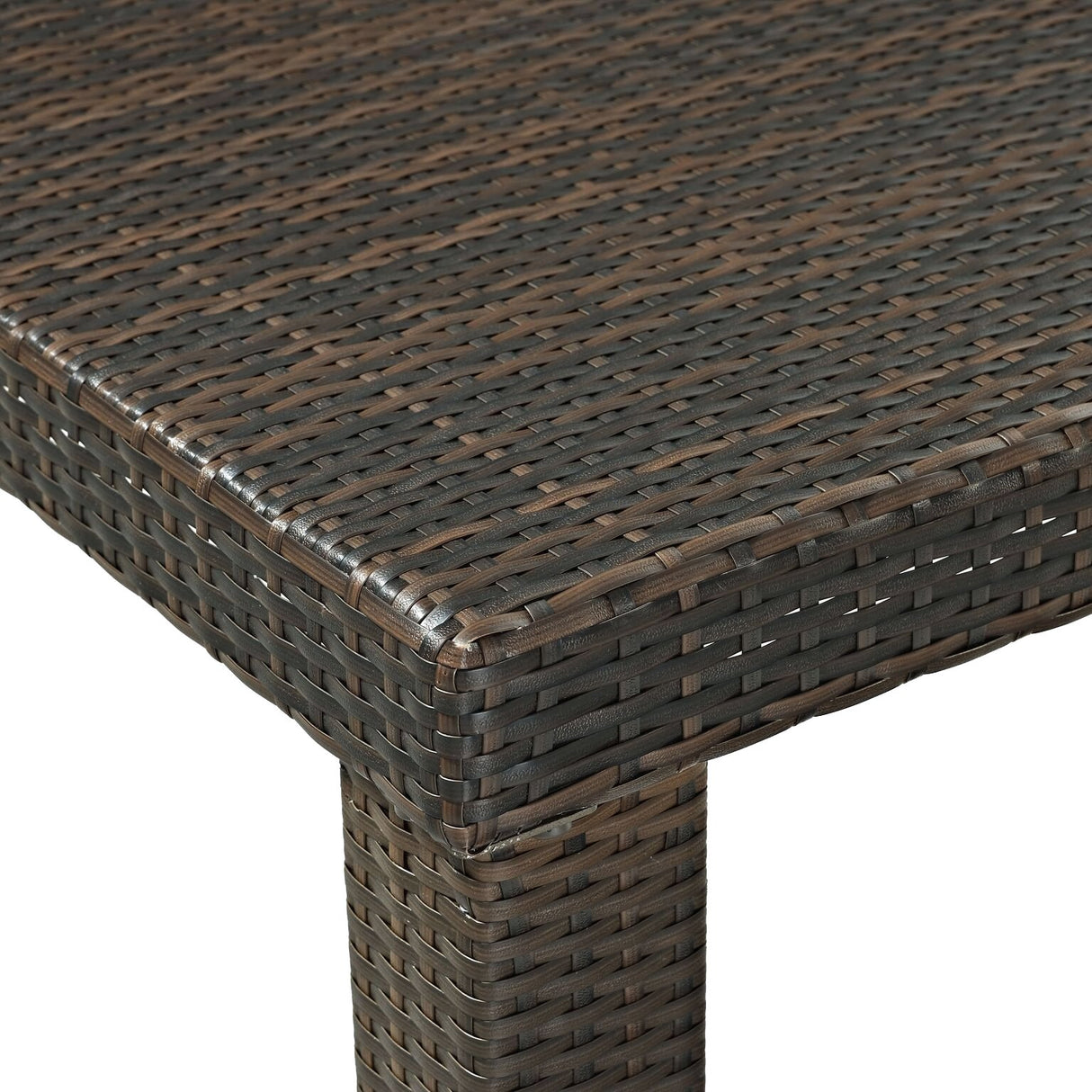 Crosley Furniture Palm Harbor 6-Person Rectangular Counter-Height Outdoor Bar Dining Table for Outside Patio, Brown Crosley Furniture