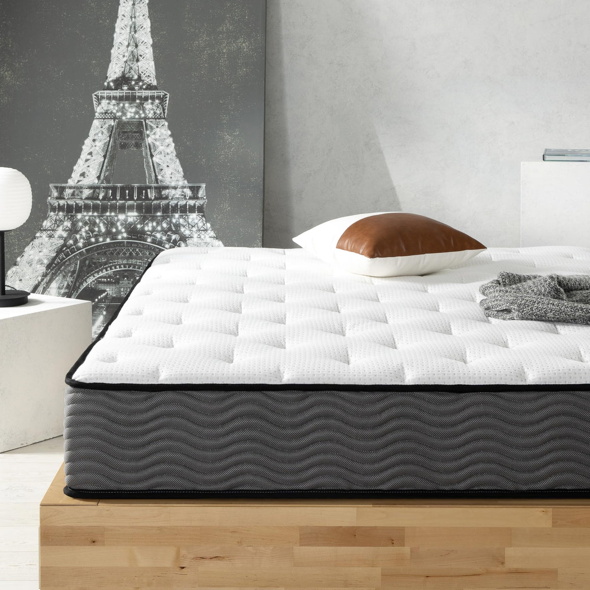 ZINUS 10 Inch True Support Hybrid Mattress [New Version], King, Fiberglass Free, Medium Feel, Motion Isolation, Certified Safe Foams & Fabric, Mattress in A Box Zinus