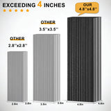 ABCCANOPY Hardtop Gazebo 10x10 - Outdoor Metal Hard Top Gazebo, Permanent Galvanized Steel Aluminum Framed Pavilion with Netting and Curtain for Patio Backyard Lawn Garden (Double Roof, Gray) ABCCANOPY