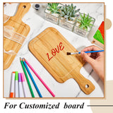 Kigley 20 Pcs Small Bamboo Cutting Board Bulk Wedding Engraved Blanks Board Chopping Board Customized Laser Board for Wedding Housewarming Gift (Bamboo Color,11 x 5.12 Inch) Kigley