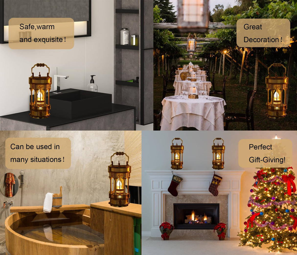 3D Puzzles for Adults - DIY Wooden Puzzle Lantern Model Kits for Adults to Build, Unique Gift Aesthetic Desk Decor with LED Light PlaTu