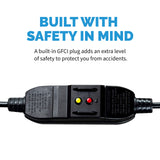 NewAir Outdoor Patio Misting Fan | 2-in-1 Outdoor Deck & Mister Fan | 5 Gentle Mist Nozzles | Outside Cooling Fan With 600 Square Foot Effective Range | Steel Construction NewAir