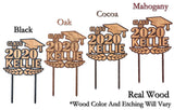Class of 2021 Wooden Custom Cake or Cup Cake Topper Graduation Party Favor Rustic Prom Congrats Grad Decor Gift for Son Daughter Graduate Weddings-by-StockingFactory