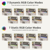 Sectional Couches for Living Room, 6-Seats Soft Linen Fabric Sectional Sofa with Storage Ottoman, Modern Convertible U/L Shaped Couch with Smart Charging Module/LED Light/Music Sync (Light Grey) BULAIMEIKEEY