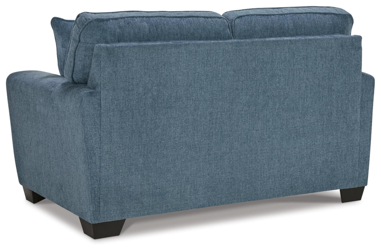 Signature Design by Ashley Cashton Casual Loveseat for Living Room, Blue Signature Design by Ashley