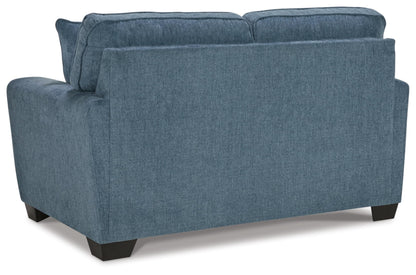 Signature Design by Ashley Cashton Casual Loveseat for Living Room, Blue