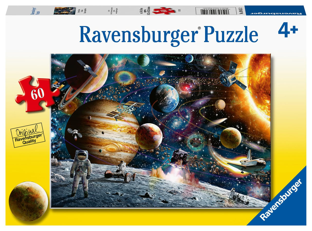 Ravensburger Outer Space 60 Piece Jigsaw Puzzle for Kids | Unique Piece Design | Premium Quality Material | Educational and Fun Toy | FSC Certified Ravensburger