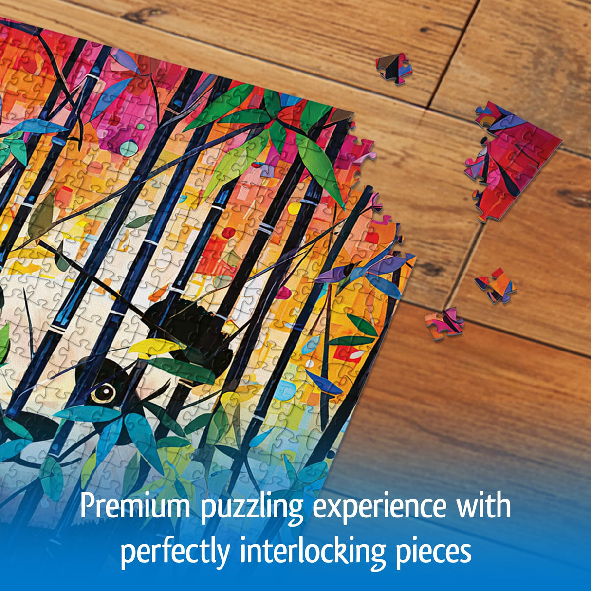 Wonder Forge Peekaboo Panda 1000 Piece Jigsaw Puzzle for Adults | Unique, Perfectly-Fitting Pieces | Fun, Vibrant Imagery | Amazon Exclusive Wonder Forge