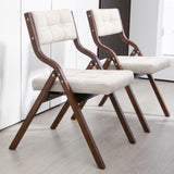 HOMEFUN Folding Chairs with Cushion, Wooden Padded Folding Chairs 2 Pack, Portable and Assembled Folding Dining Chair for Guests Kitchen Office Wedding and Party, Camel HOMEFUN