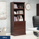 Sauder Miscellaneous Storage Library, in a Select Cherry Finish Sauder