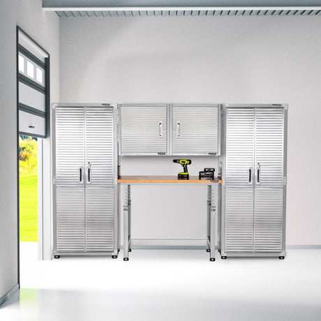 Seville Classics UltraHD 5-Piece Storage Cabinet System with Workbench Seville Classics