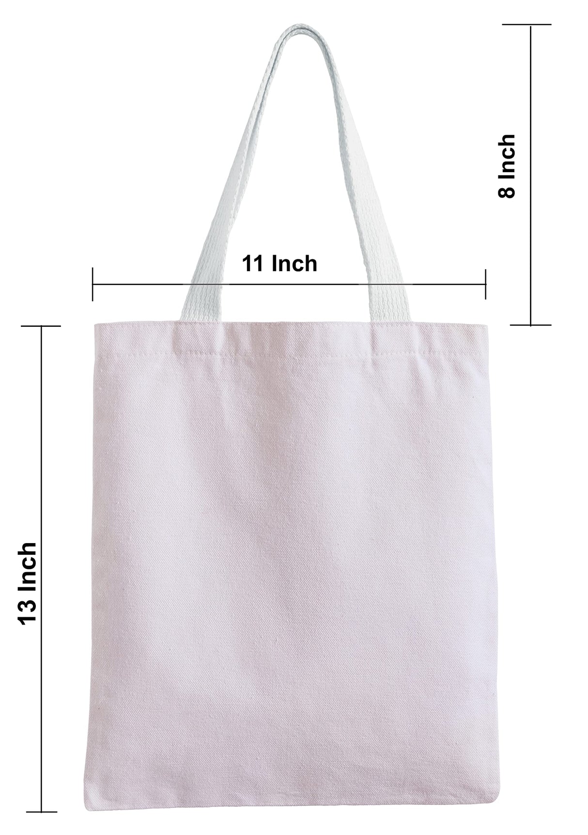 GiftExpress Pack of 26 Canvas Tote Bag Bulk, Cotton Totes for Embroidery, Crafting , DIY Projects, Bridesmaids Totes, Reusable Grocery Shopping Bags, 13 x 11 Inch(26 Pack) GiftExpress
