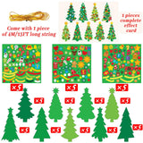 chiazllta 945Pcs DIY Christmas July Tree Craft Kit Kids Holiday Art Making Craft with Stickers, Make Your Own Christmas Bookmark Xmas Party Favor Decoration Home Classroom Game Activities chiazllta