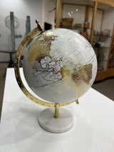 Abbott Collection 57-LATITUDE-19 Spinning Small Decorative Globe, Grey/Black, 11" H Abbott Collection
