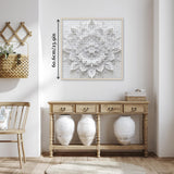 Mandala Flower for Adults 1000 Pieces, Papercut Floral Jisaw Puzzle, Difficult Challenging Art The Lotus Flower Puzzle BBOLDIN