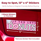Cut-to-Size Bumper Sticker Magnetizer 2 Pack: Turn Any Decal Into a Strong Magnet. Durable & Weatherproof Magnetic Strip Protects Paint & Allows for Easy Swaps. Flexible 4x12 Sheet Guaranteed to Stick CarSignia