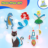 Play Brainy 10-in-1 Foil Art Kit - Kids Arts and Crafts Kit for Ages 5+, Mess-Free Kids Craft Set with 10 Printed Cardboard Sheets, 38 Foil Papers & Scratch Pen, DIY Activity & Birthday Christmas Gift Play Brainy