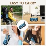 12 Pcs Sublimation Sunglasses Case Blanks Set,Sublimation Blanks Sunglass Case Neoprene Sunglass Case for Sublimation Blanks Sunglasses Travel Case Soft With Mountain Buckle Heat Transfer Printing Dye KKSUBCA