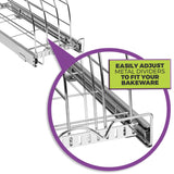 HOLDN’ STORAGE Pull Out Organizer for Cookie Sheet, Cutting Board, Bakeware, and Tray, Sliding Rack- Heavy Duty - Lifetime Limited Warranty - for Under Sink/Under Cabinet, 8.5”W x 21”D x 11”H, Chrome HOLDN’ STORAGE