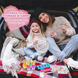 PUPPSITTY Kids Nail Polish Set for Girls,All-in-One Nail Art Kit for Kids with ‌Nail Dryer & DIY Decorations, Peelable Nail Polish/Stickers/Gems/Nail File&Tools, Gifts for Girls Age 7-12 PUPPSITTY