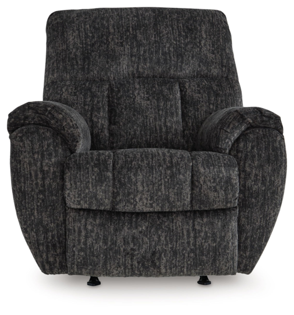 Signature Design by Ashley Rampant Casual Manual Rocker Recliner with Pillow-Top Arms, Gray Signature Design by Ashley