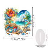 ARPADAMO Diamond Art Tabletop kit for Adult,DIY Diamonds Painting kit,Summer Beach Diamonds Painting for Adult, 7.2x7.2 inch Acrylic Diamonds Painting Board Kit, Special Crystal Diamond ARPADAMO