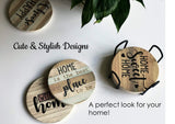 PANCHH Rustic Farmhouse Stone & Cork Coasters for Drinks, Absorbent - Set of 6 Coasters with Holder - Best Housewarming Gifts for New Home Ideas - Cute Kitchen and Coffee Table Décor & Accessories PANCHH COLLECTIONS