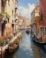 VNUIEHG DIY Paint by Numbers for Adults Beginner, Romantic Venice Water City, Adult Crafts Adults' Paint-by-Number Kits, Room Decor Gift for Birthday Festival (16x20 inch,No Frame) VNUIEHG