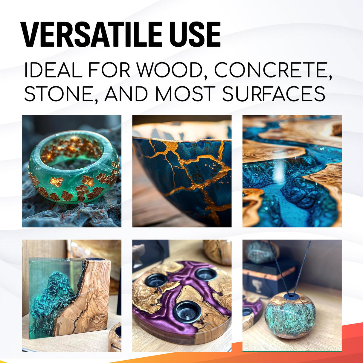 CoatCast Deep Pour Epoxy Resin 3 Gallon Kit – for Casting up to 4 Inches Deep | 2:1 Mixing Ratio | Water Clear, No Bubbles, Self-Leveling | Perfect for River Tables, Casting Large Objects and More CoatCast