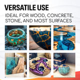 CoatCast Deep Pour Epoxy Resin 3 Gallon Kit – for Casting up to 4 Inches Deep | 2:1 Mixing Ratio | Water Clear, No Bubbles, Self-Leveling | Perfect for River Tables, Casting Large Objects and More CoatCast