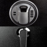 Larger and Deeper Rifle Safe, New and Improved Gun Safe for 5-6 Rifles and Shotguns for Home, Quick Access Gun Cabinet (w or w/o Scope) with Lockbox Silent Mode quicktec