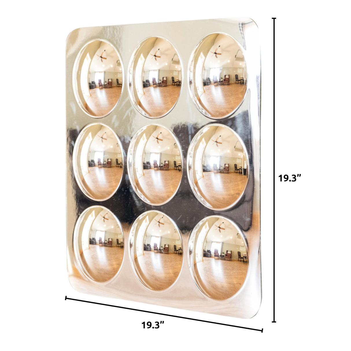 SPARK & WOW Sensory Wall Toddler Mirror - Large - 9 Bubbles - for Ages 6m+ - Easy-to-Clean Acrylic - Stimulate Cognitive Development SPARK & WOW