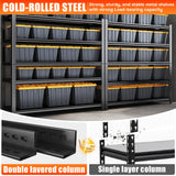 Leariso 63'H Garage Shelving,Adjustable Storage Shelf,Standing Shelves Unit - Heavy Duty Metal Storage Shelving,Easy Assemble Rack Units for Garage,Metal Shelves(4Tier-63'H, 39.4'W*17.7'D) Leariso