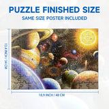 Nattork Jigsaw Puzzles 100 Pieces for Kids Youth Families (Space Traveler, Solar System) Pieces Fit Together Perfectly Nattork