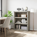 GAOMON 3 Tier Bookcase, Farmhouse Book Shelf with Storage, 40 Inch Tall Open Display Bookshelves, Wooden 3 Shelf Bookcase for Living Room, Bedroom - Grey GAOMON