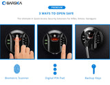Barska Quick and Easy Dual Access Digital Biometric Fingerprint & Keypad Code Rifle Firearm and Long Gun Safe for Home - 11 Position BARSKA
