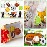 Tudomro 24 Pcs Balls DIY Diamond Art Painting Keychain Kits 5d Soccer Ball Football Drill Art Key Chain Set for Sports Tudomro