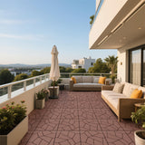 Porch Plastic Outdoor Interlocking Deck Tiles, 44 Pack Patio Flooring, 12"x12" Interlocking Decking Tiles Outdoor Or Indoor All Weather Use, Waterproof Patio Pavers for Pool Balcony Backyard Porch Voyavela