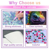 DIY Diamond Painting Kits for Adults, Good Little Dinosaur Round Full Drill 5D DIY Diamond Painting Art Kits for Home Decoration and Room Wall Decor 8x12 inch CoHraeu
