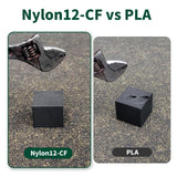 YXPOLYER PA12-CF Filament Chopped Carbon Fiber Nylon Filament 1.75mm 500g 1.1lbs Nylon Filament 1.75 3D Printer Filament yxpolyer