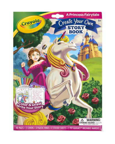 Crayola Book Making Kit for Kids, Create Your Own Fairytale Storybook, DIY Kits, Gift for Girls & Boys, Ages 6, 7, 8, 9