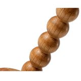 COZAYH Farmhouse Pedestal End table, Rustic Wood Drink Table with Base, Round Martini Table for Small Space Living Room, Bedroom, Natural Wood Color COZAYH