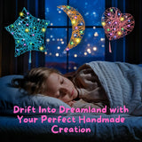 Going Creative 3D String Art Kit for Kids Ages 6-12 – Light-Up DIY Craft Kit with LED Lights, Tassels & Wall Mount – Fun Arts & Crafts Gift for Girls & Boys, STEM Toy, Screen-Free Activity Going Creative