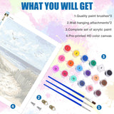 Lxmsja Sandy Beach Paint by Numbers Kit for Adults, Coastal Scene Acrylic Paint by Numbers for Adults Beginner, DIY Craft Supplies Oil Painting Kits for Home Wall Decor 16x20 inch (No Frame) Lxmsja