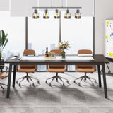 Tribesigns 6.56 FT Conference Table, 78.74-Inch Large Meeting Table for 8-10 People, Rectangle Office Conference Room Table, Business Seminar Table for Office Meeting Conference Room Tribesigns