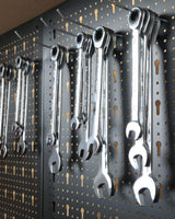 Prostormer 47.25 Inch Heavy Duty Workbench with Pegboard, Hooks, and Drawers - Sturdy Garage Work Table for DIY Projects, Home Workshop, and Tool Organization Prostormer