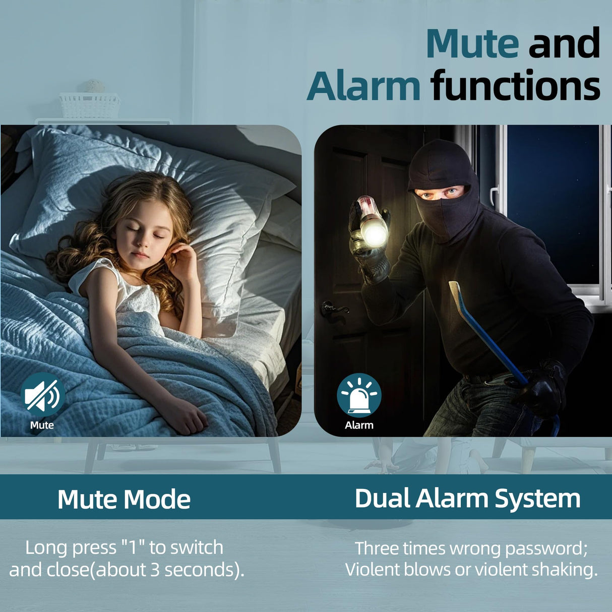 Emasme Gun Safes, Rifle Gun Safe with a Storage Box, No Assembly Required, Gun Cabinet with Removable Shelf, for Home Rifle and Pistols Storage(8-10 Gun Safe Digital) Emasme