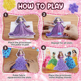 Poke Art Princess Kit Gift 10 Pcs Set,Crafts For Kids Ages 4-8, Diy Craft Kits With & Arts And Crafts For Kids.4, 5, 6, 7, 8, 9,10 Christmas Thanksgiving Birthday Gift Stitch Gifts For Girls R RUCKERCO