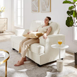 Zelimon Loveseat, 61” Spacious Deep Seat Sofa for Living Room/Bedroom/Office/Apartment, Sofa Bed for Small Spaces, Detachable Futon Couch Cover, Easy to Install, Beige Teddy Fleece Zelimon