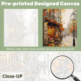 Ceiomez Paint by Number Kits for Adults, Street Paint by Number for Adults, Cafe Adult Paint by Number Kits on Canvas for Home Decor 16x20in Ceiomez